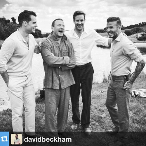 Na svadbe Guya Ritchieho (48) sa v roku 2015 Beckham (42) zabával bez svojej manželky.