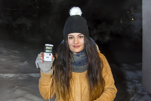  Pre Nový Čas teplotu v obci tri sledovala aj Lucia Kianičková (23).