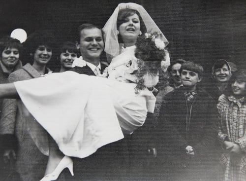 1966 - Dušan a Majka: Po mesačnej známosti boli zásnuby a  po viac ako pol roku aj svadba.