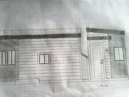 Takto vyzeral návrh domčeka. 