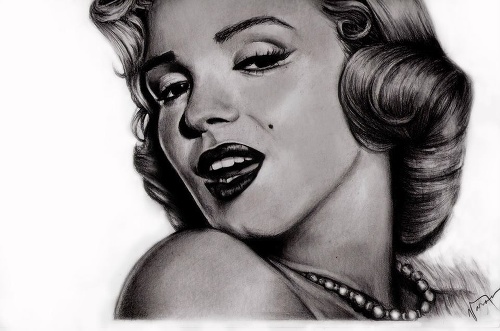 Marilyn Monroe na portréte Jara.