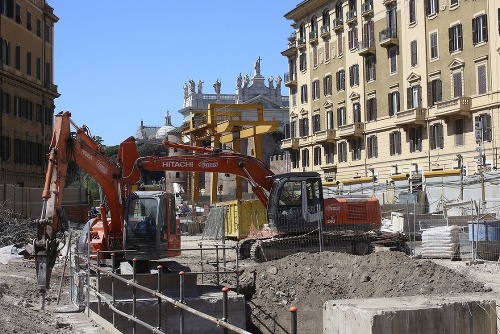 Pri výstavbe novej linky rímskeho metra sa podarilo odhaliť vzácny objav.