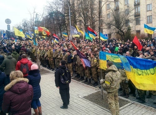 Druhé výročie krviprelievania v Kyjeve si pripomenuli desaťtisíce Ukrajincov.