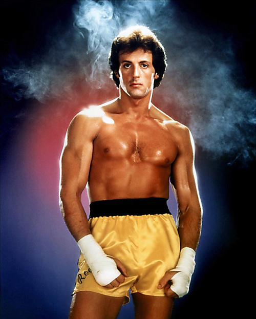 Rocky III. (1982) - Zlaté saténové trenírky.