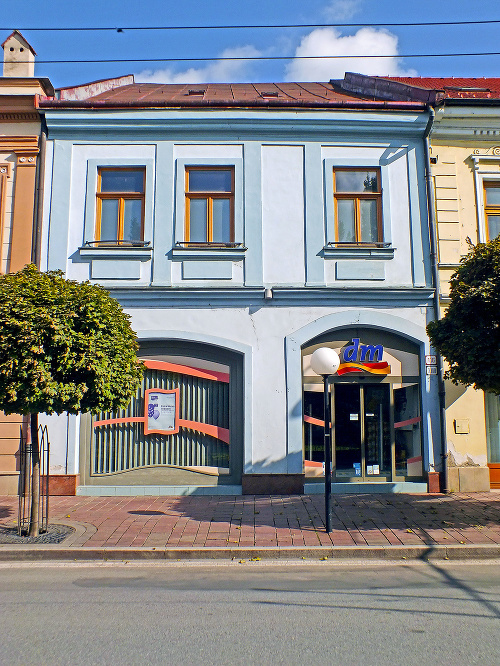Obchodná budova na Hlavnej ulici v Prešove.
