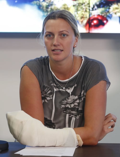 Ľavá Ruka: Petra Kvitová mala na nej porezané všetky prsty.