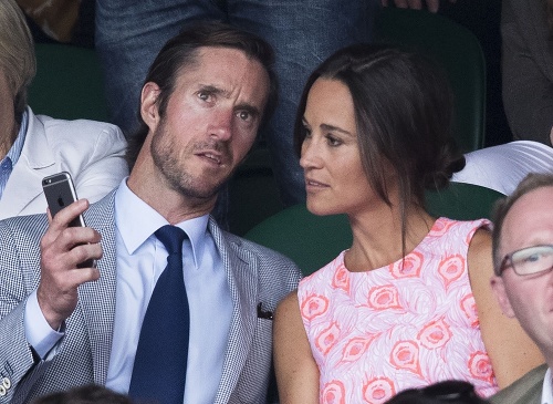 Pippa a James na zápase Wimbledonu.