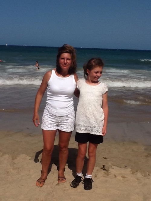 S dcérou Callie dovolenkovali na Lanzarote.