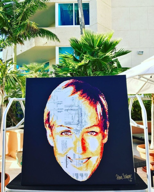 Zuzanin obraz je spolu s ďalšími dielami vystavený v Miami.
