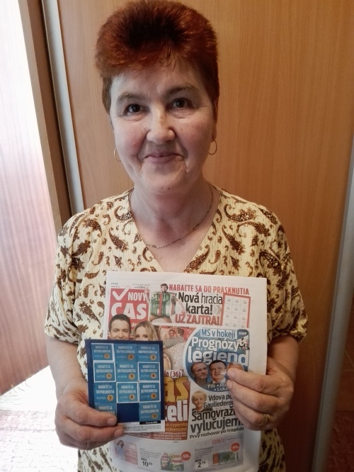 Mária (64) sa veľmi potešila, je to jej prvá výhra.