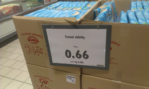 Čitateľa Štefana zmiatli cenovky v breznianskom supermarkete.