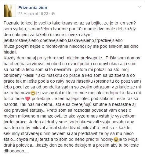 Dojímavé priznanie Slovenky, ktorá prezradila tajomstvo šťastného vzťahu.