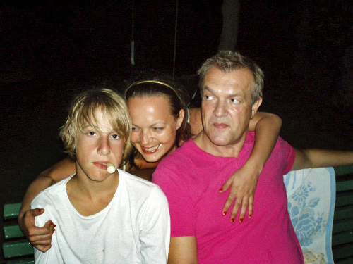 S deťmi: Luciu (35) a Maxima (18) mal Robo Beňo s exmanželkou.