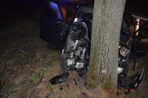 Vladimír († 39) narazil s autom do stromu, zomrel na mieste nehody.