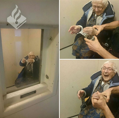 99-ročná babička vyskúšala, aké je byť v koži zločinca.