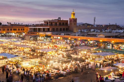 Takto vyzerá Marakéš v Maroku.
