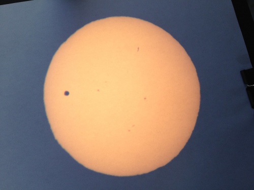 Takýto bol pohľad na Venušu pred Slnkom z Komárna o 5:17.