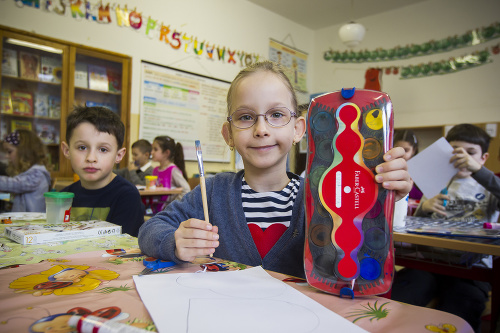 Martinka (8): Najviac som sa tešila na výtvarnú, lebo ma baví strihanie aj maľovanie.