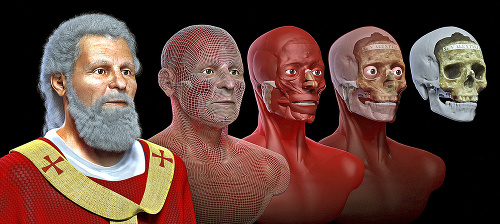 3D tvár sv. Valentína vedci vytvárali s pomocou najmodernejších technológií. 