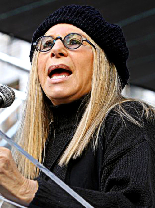 Barbra Streisandová na proteste v L A.