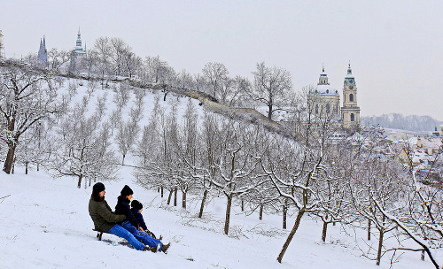 Česká republika - Praha: Za víkend napadlo 10 centimetrov snehu