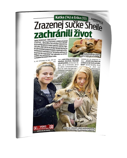 Sučku zachránili kamarátky Erika a Katka.