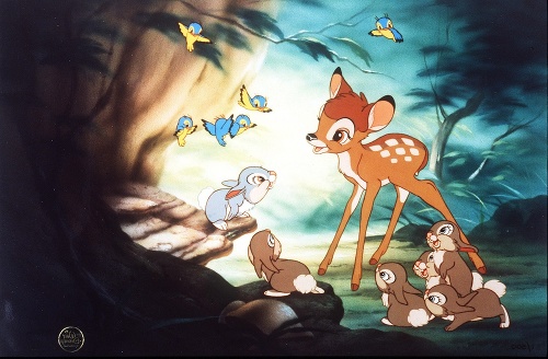 Animovaného jelenčeka pozná takmer každé dieťa.