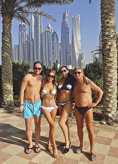 Manželia Lelkesovci si záver roka užili v Dubaji.