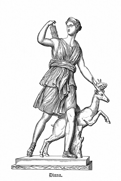 Rímska bohyňa lovu a mesiaca.