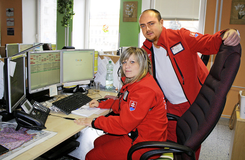 Záchranári na operačnom stredisku, Nitra