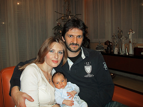 Robert Kaliňák s rodinou. 