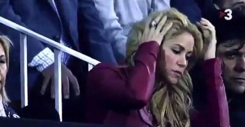 Shakira prežívala zápas veľmi emotívne.