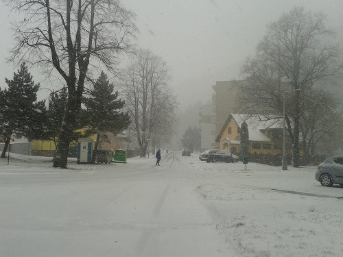 Sneh v Liptovskom Mikuláši pribúda.