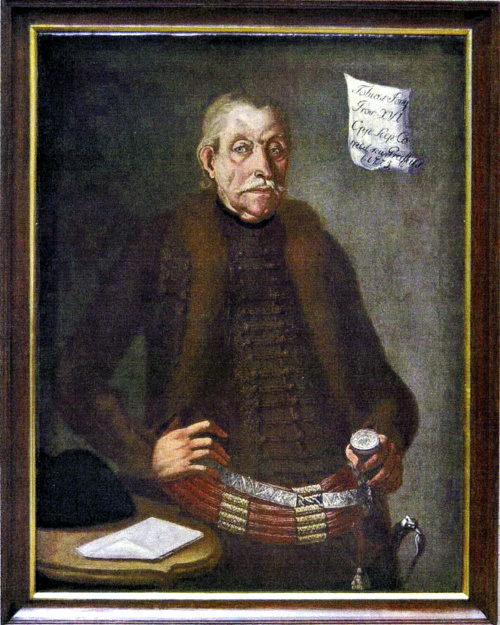 1775 - Zreštaurovaný obraz Tobiasa Jónyho, grófa provincie.