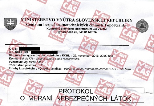 Ministerka spravodlivosti Lucia Žitňanská dostala list s nukleárnym obsahom. 