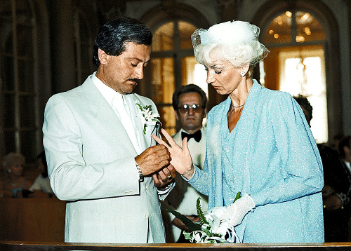 Tretie manželstvo v roku 1986.