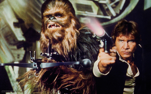 V  prvých častiach patril mladý Harrison Ford medzi tváre Hviezdnych vojen. (1983)