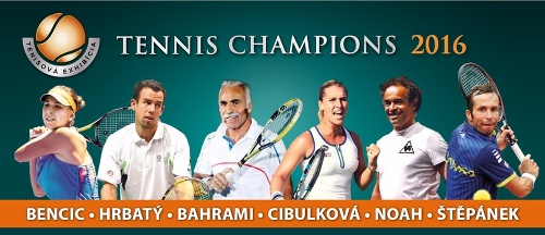 Na deviatom ročníku tenisovej exhibície sa predstaví šestica zľava Belinda Bencicová, Dominik Hrbatý, Mansour Bahrami, Dominika Cibulková, Yannick Noah a Radek Štepánek. 