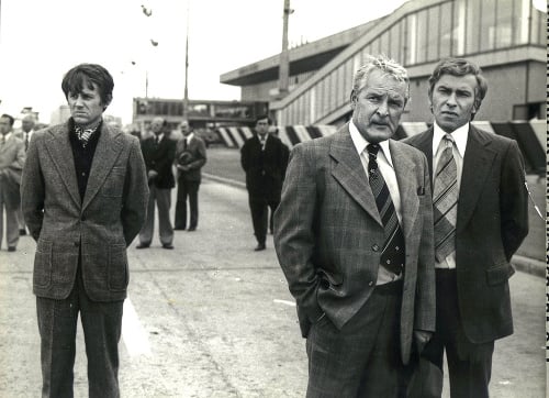 Herecké legendy: Horváth (vľavo), Brabec a Němec v kultovej detektívke v roku 1974.