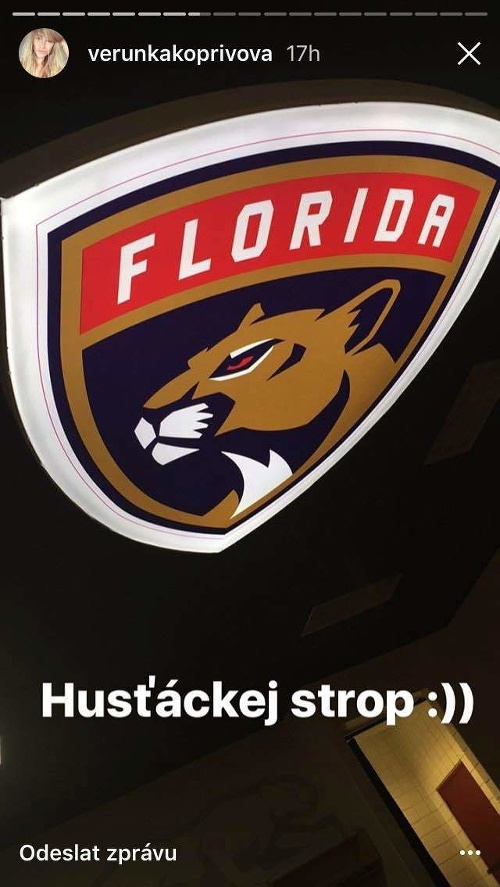Jaromír Jágr zobral sexi priateľku Veroniku do šatne Floridy Panthers.