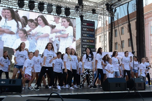 Tancovalo a športovalo sa na pódiu i na ulici v centre Košíc.