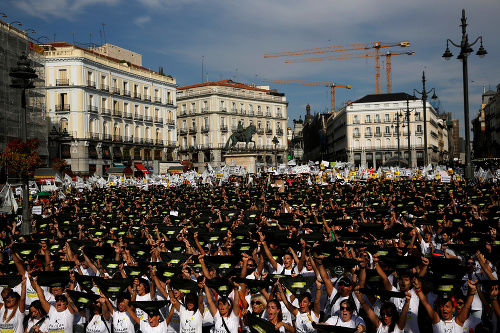 Tisíce ochrancov zvierat protestovali v Madride. 