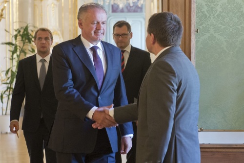 Kiska prijal v Prezidenstkom paláci ministra Plavčana.