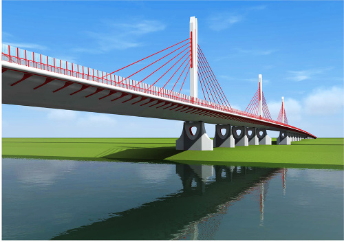 Most cez Dunaj na diaľnici D4