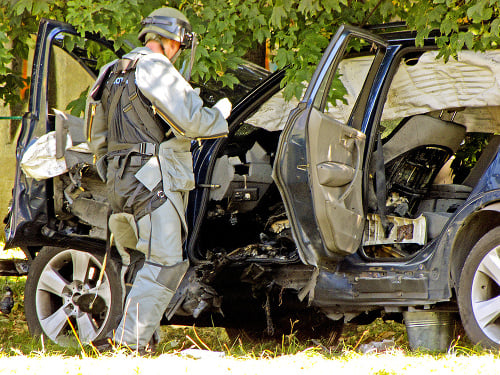 Auto Martina Korchana († 30) vybuchlo počas jazdy v septembri 2011. vy p j y pbuchlo počas jazdy v septembri 2011.
