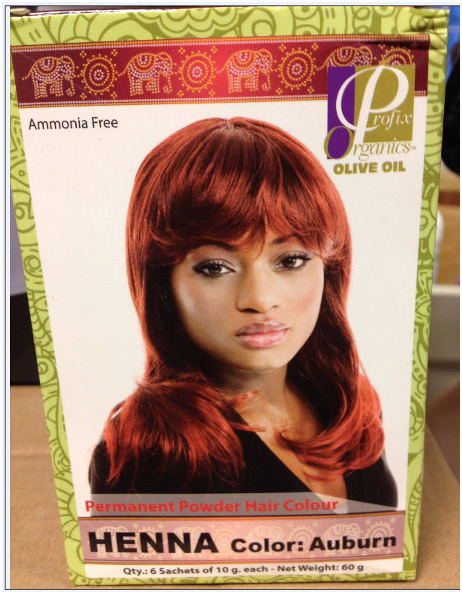Permanent Powder Hair Colour - Henna – výrobok na farbenie vlasov 