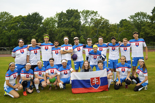 Slovenský metlobalový tím, ktorý nás reprezentoval na majstrovstvách vo Frankfurte.