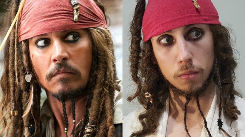 Mark ako Johnny Depp.