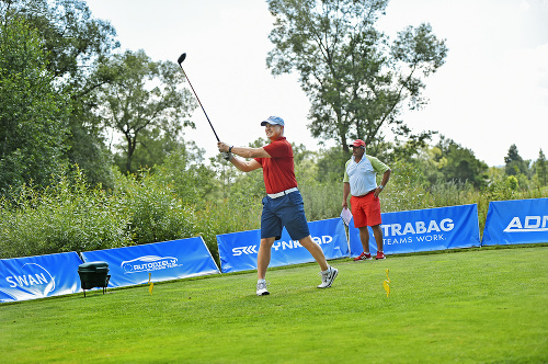 Peter Bondra hral golf so synmi v Tatrách.
