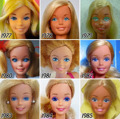 Barbie od roku 1977 až 1985.